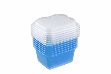 Set of containers for freezing "Zip mini" 6 pcs., jeans